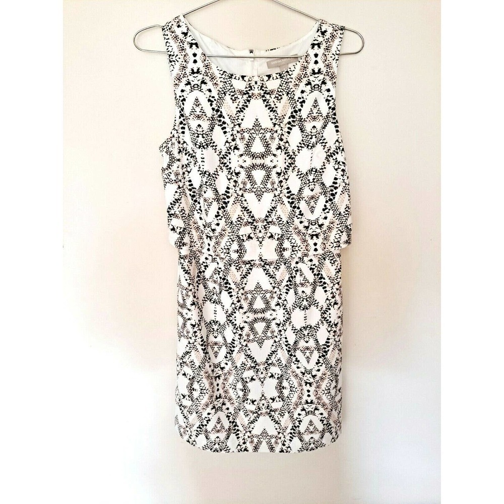 Banana Republic Dress Snake Print Tiered Dress Size 4